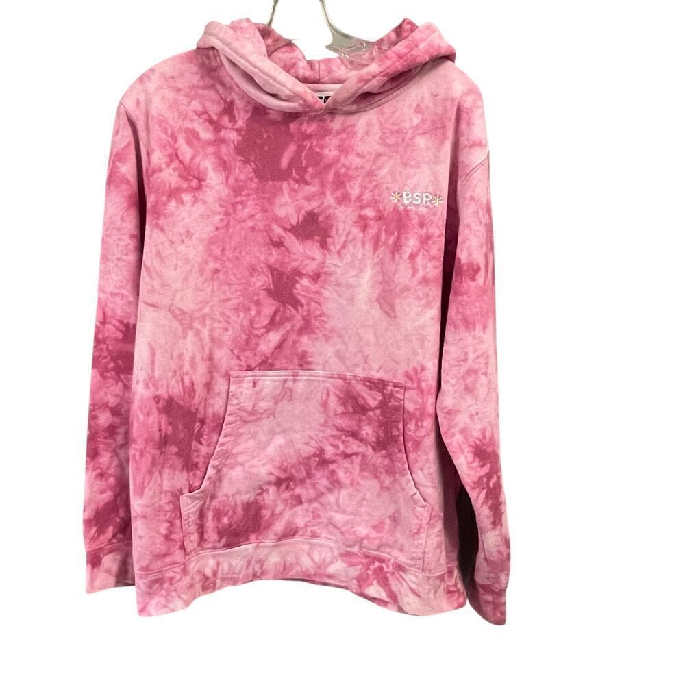 BSR By Samii Ryan Medium Pink Tie Dye Hoodie Pullover
